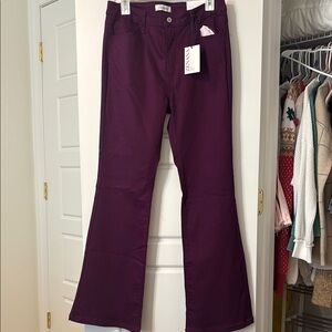Zenana Outfitters Rich Burgundy Pants